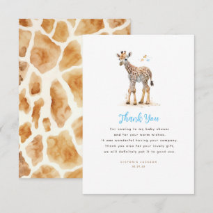 Baby Giraffe mignonne Petit Merci moderne