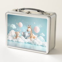 Baby Giraffe mit all seinen Freunden