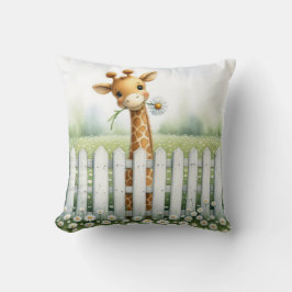 Baby Giraffe mit Daisy Kissen