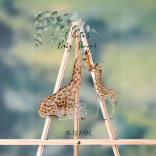 BABY GIRAFFE MOMMY GIRAFFE BABY SHOWER ACRYLSCHILD
