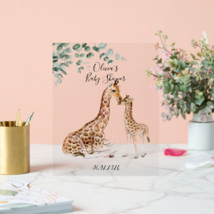 BABY GIRAFFE MOMMY GIRAFFE BABY SHOWER ACRYLSCHILD