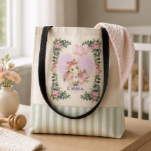 Baby Giraffe Personalisiert Gelbe Tote Tasche