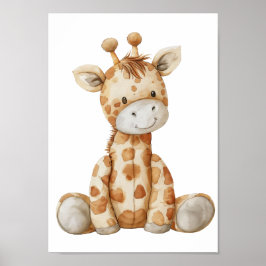 Baby Giraffe Picture Poster