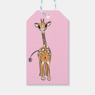 Baby Giraffe - pink Geschenkanhänger