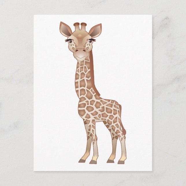 Baby Giraffe Postkarte (Vorderseite)