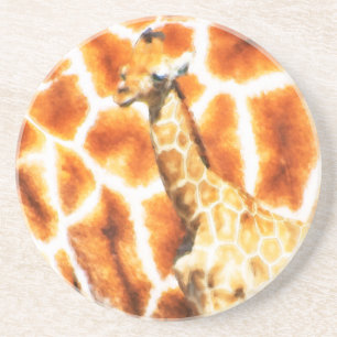 Baby Giraffe Sandstein Untersetzer
