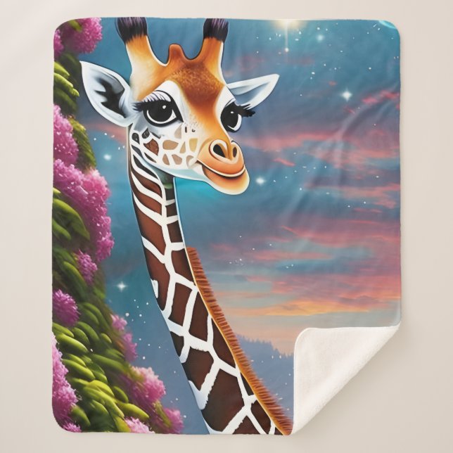 Baby Giraffe Sherpadecke (Vorderseite)