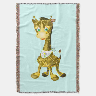 Baby Giraffe Throw Blanket Custom Colors Decke