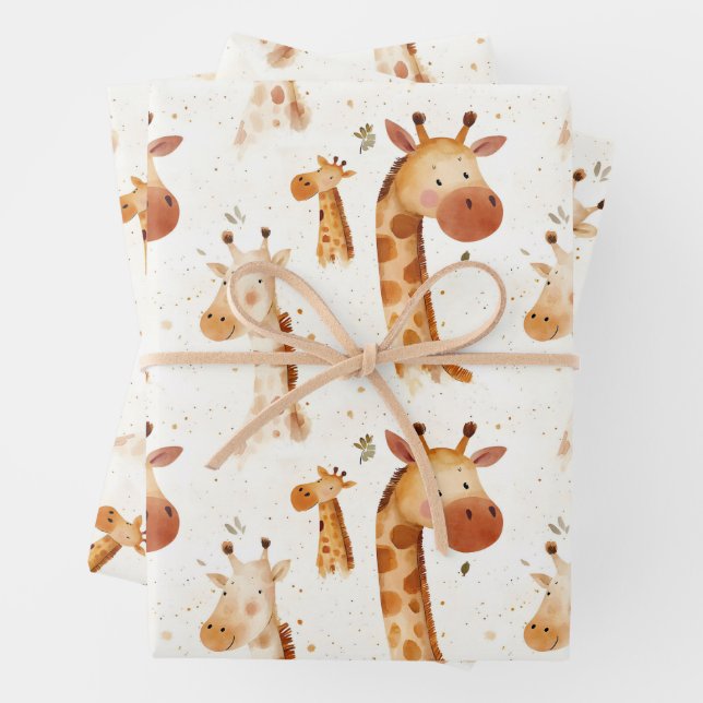 Baby Giraffen Geschenkpapier Set (Beispiel)
