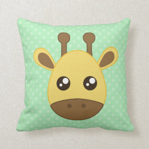 Baby-Giraffen-Gesicht Kissen