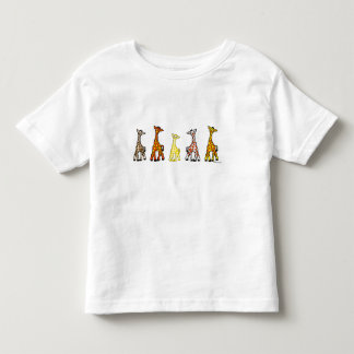 Baby-Giraffen in einem Reihen-Kleinkind-T - Shirt