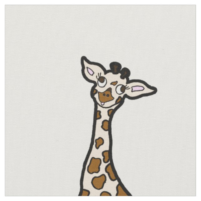 Baby-Giraffen-in Folge Gewebe Stoff (Nahaufnahme)