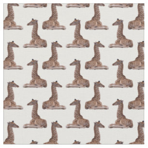 Baby-Giraffen-Wahn-Stoff (Wählen Sie Ihre Farbe) Stoff