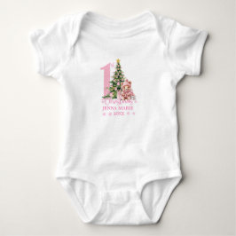 BABY GIRL 1. CHRISTMAS BABY STRAMPLER