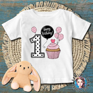 Baby Girl 1. Geburtstag T-shirt