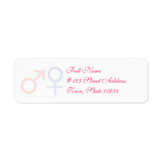 Baby Girl and Baby Boy Mailing Labels
