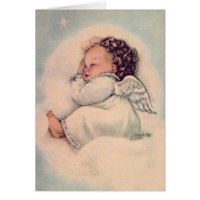 Baby Girl Angel Vintag Religious (Vorne)