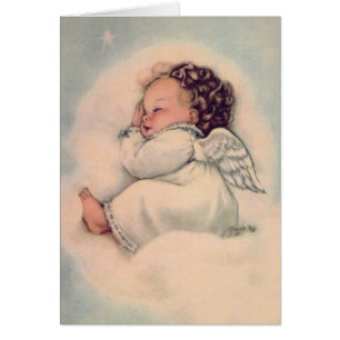 Baby Girl Angel Vintage Religieux