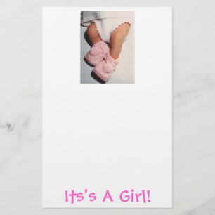 Baby Girl/Ankündigung Briefpapier