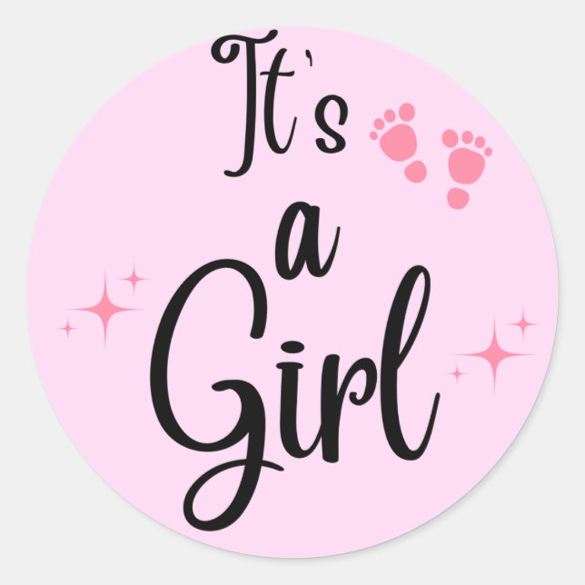 Baby Girl Aufkleber (Vorderseite)
