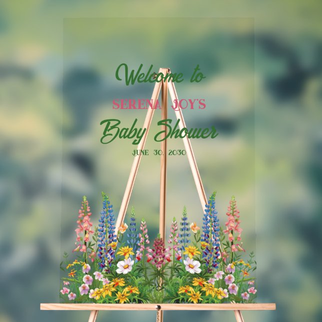 Baby Girl Baby shower floral (Neutre)
