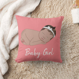 Baby Girl Baby Shower Kissen