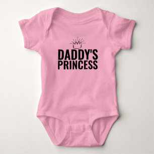 BABY GIRL BODYSUIT DADDY'S PRINCESS STRAMPLER