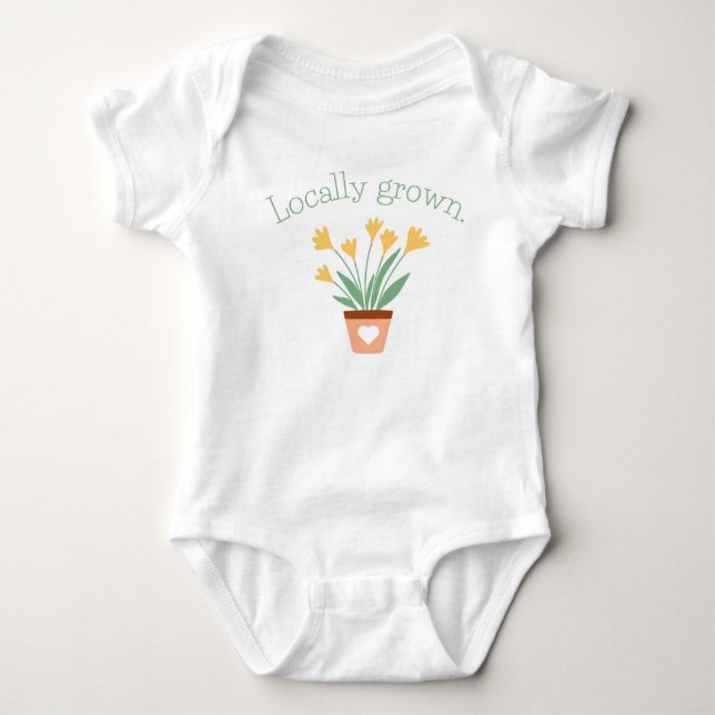 Baby Girl Bodysuit für Blume Baby Strampler (Vorderseite)