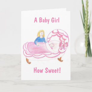 Baby Girl Card Karte