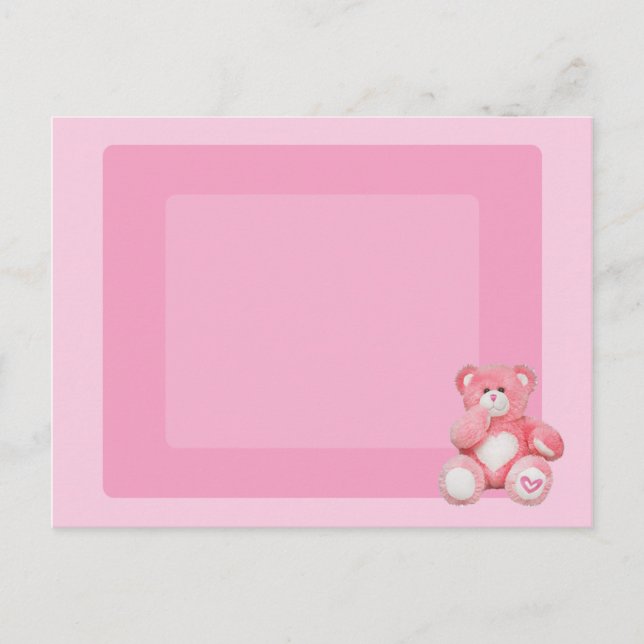 Baby Girl Card Postkarte (Vorderseite)