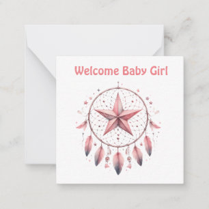 Baby Girl Cards Mitteilungskarte