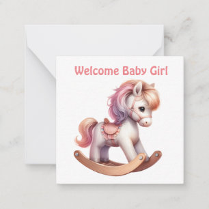 Baby Girl Cards Mitteilungskarte