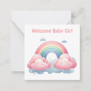 Baby Girl Cards Mitteilungskarte