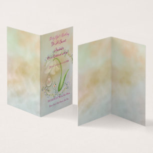 Baby Girl Carte Plat d'anniversaire 1sr