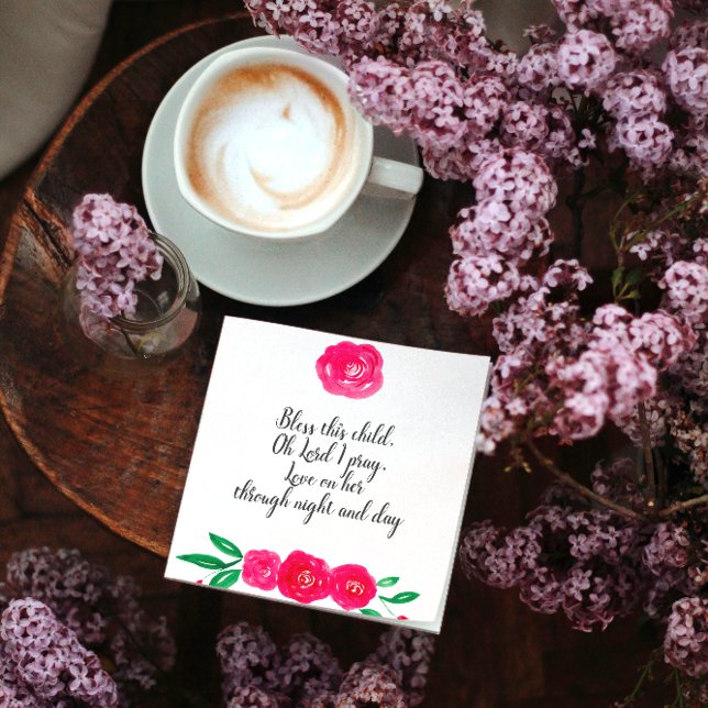 Baby Girl Christening Serviette (Von Creator hochgeladen)