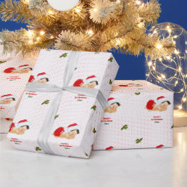 Baby Girl Christmas Red Weihnachtsmannmütze Dot Geschenkpapier