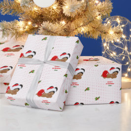 Baby Girl Christmas Red Weihnachtsmannmütze Dot Wr Geschenkpapier