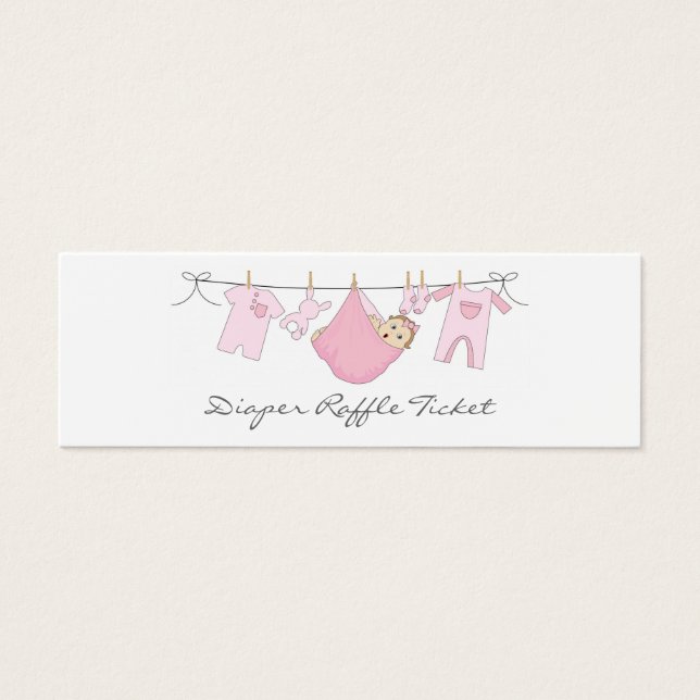 Baby Girl Clothes Line Windeldrehkeil - Skinny Car (Vorderseite)