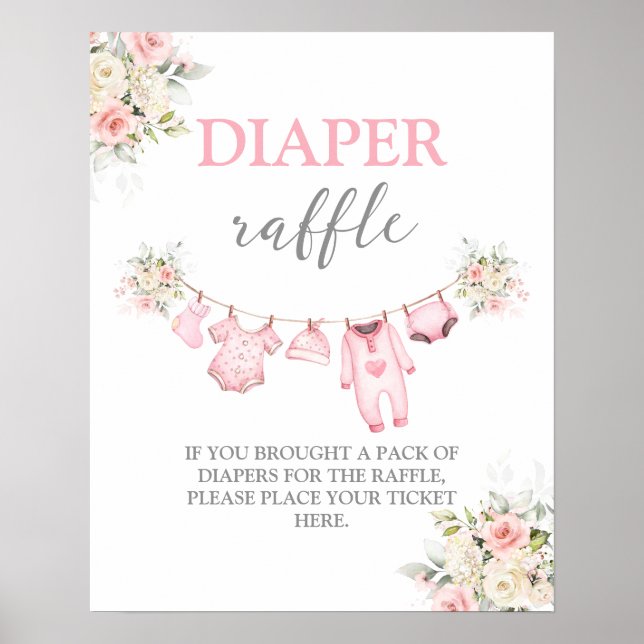 Baby Girl Clothes Windelwindeln Poster (Vorne)