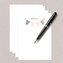 Baby Girl clothesline merci note