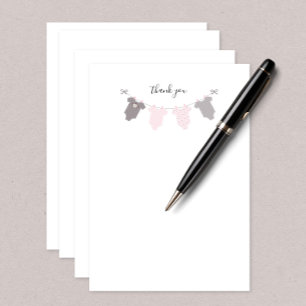 Baby Girl clothesline merci note