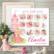Baby Girl Collages 12 Foto Neugeborene Metric 1 Ja