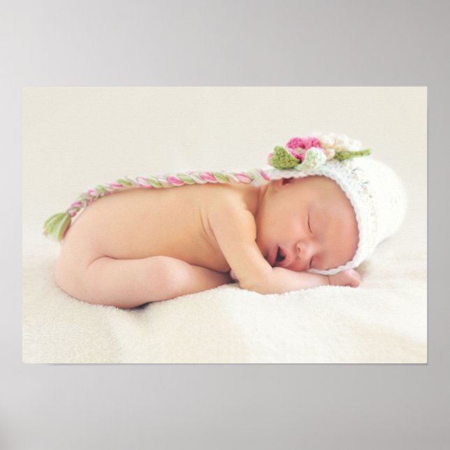 Baby Girl Congratulations Poster (Vorne)