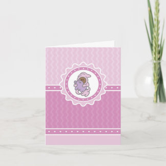 Baby Girl Danke-Card Dankeskarte