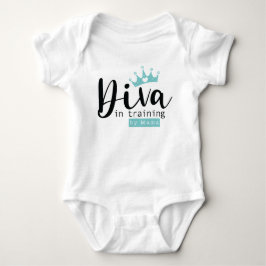 Baby Girl Diva in Training von Mama Bodysuit Baby Strampler