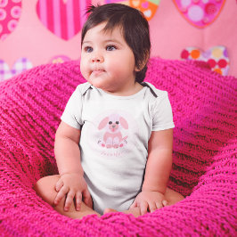Baby Girl Dusche Personalisiert Puppy Pink Baby Strampler