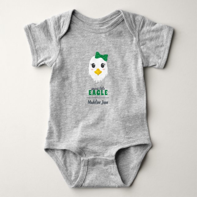 Baby Girl Eagle Green Bodysuit Baby Strampler (Vorderseite)