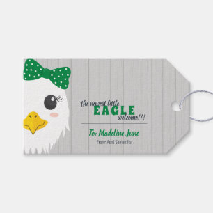 Baby Girl Eagle Green Geschenkanhänger