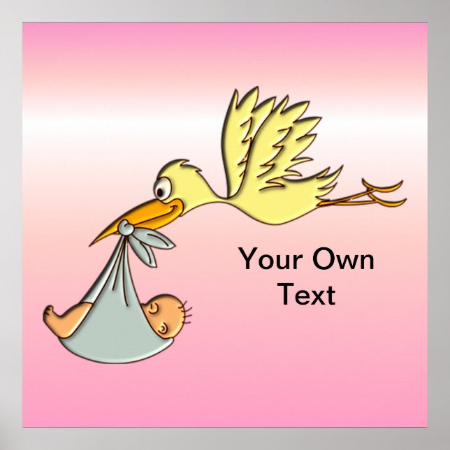 Baby Girl - Eine fliegende Stork-Lieferung Poster (Vorne)