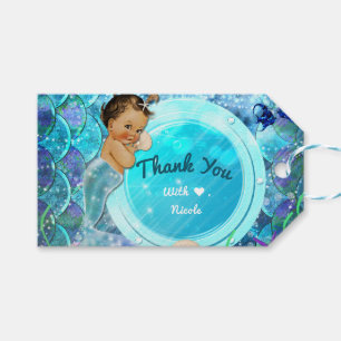 Baby Girl Enchanted Mermaid Baby Shower Party Geschenkanhänger